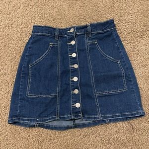 Denim Mini Skirt